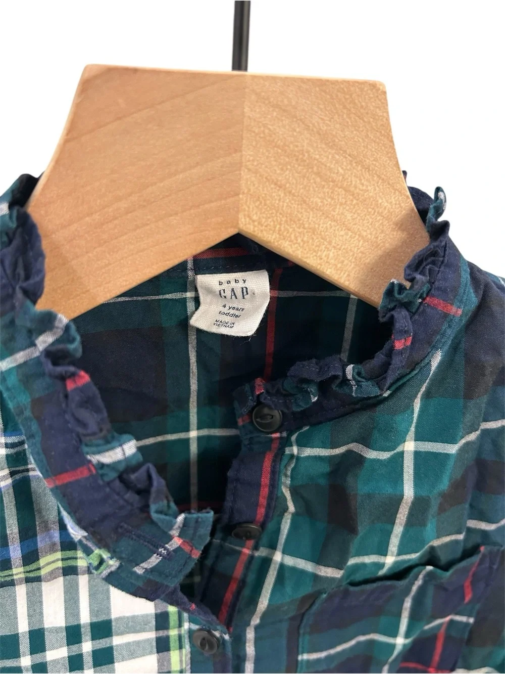 Gap Kids Plaid Patchwork Dress – Girls Size 4 Years